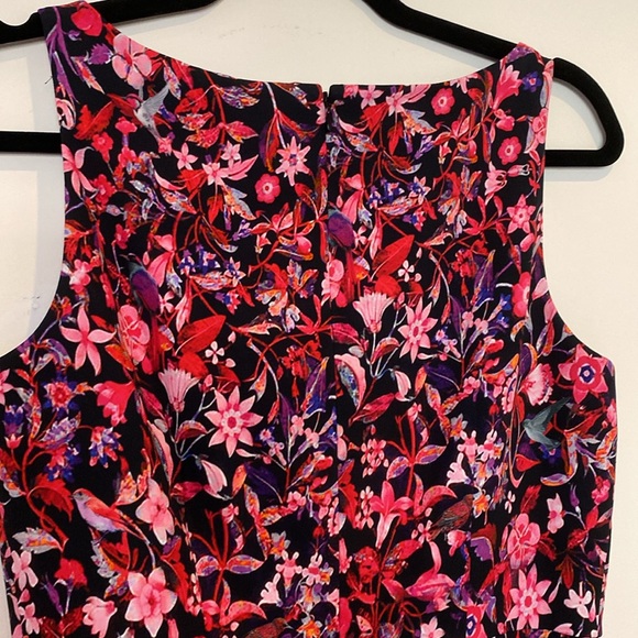 NWT ELIE TAHARI Yirma Floral Sleeveless Dress in Bright Petunia, Size 4 - Picture 10 of 15